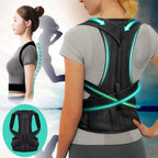 Reinforced Belt Lumbar Column Posture Corrector Vest  Adjustable Back Support Strap