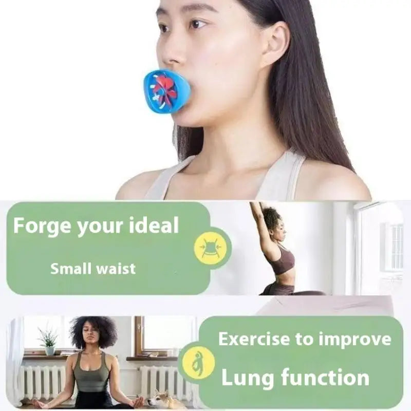 Breathing Exercise For Lungs Portable Breath Fitness Exerciser Device Endurance Workout Device With Adjustable Resistances