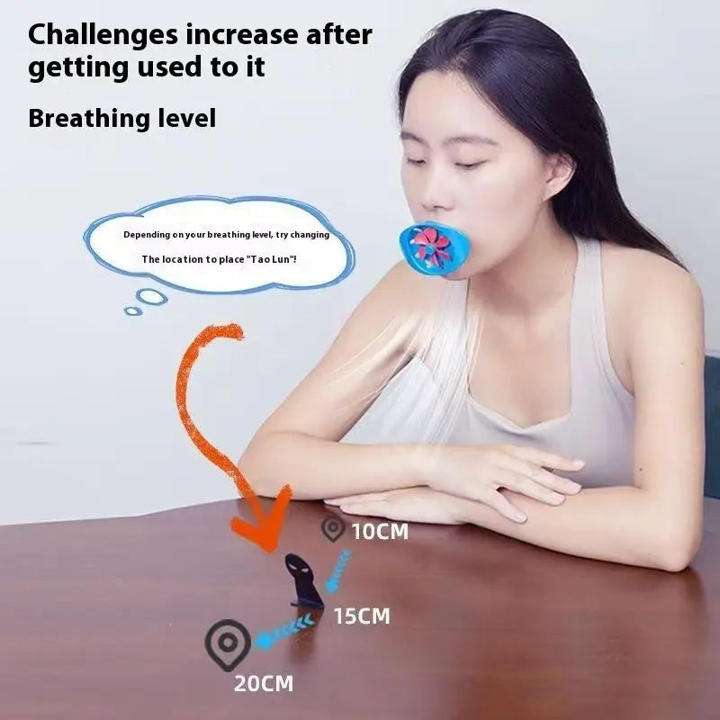 Breathing Exercise For Lungs Portable Breath Fitness Exerciser Device Endurance Workout Device With Adjustable Resistances
