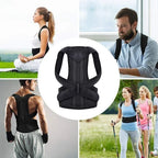 Reinforced Belt Lumbar Column Posture Corrector Vest  Adjustable Back Support Strap