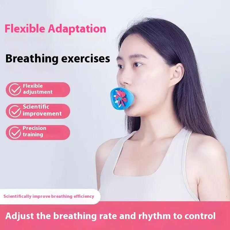 Breathing Exercise For Lungs Portable Breath Fitness Exerciser Device Endurance Workout Device With Adjustable Resistances