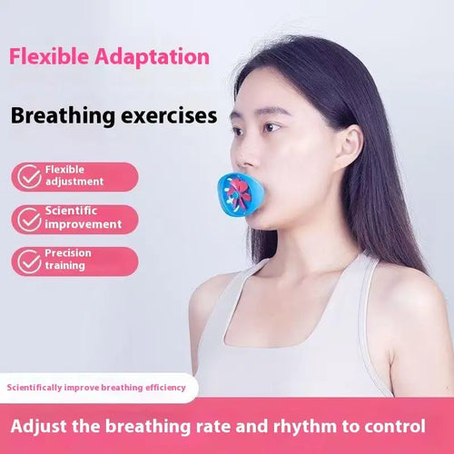 Breathing Exercise For Lungs Portable Breath Fitness Exerciser Device Endurance Workout Device With Adjustable Resistances