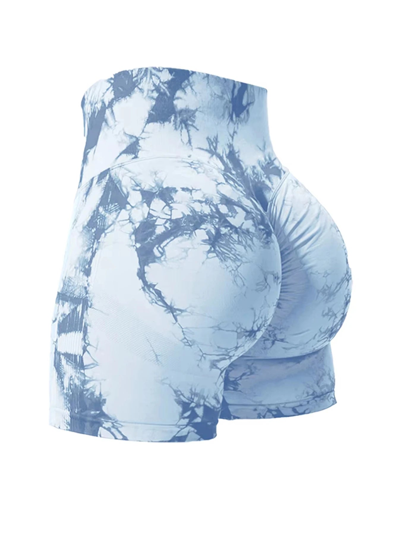 2PCS Tie Dye Lifting High Waisted Gym Shorts
